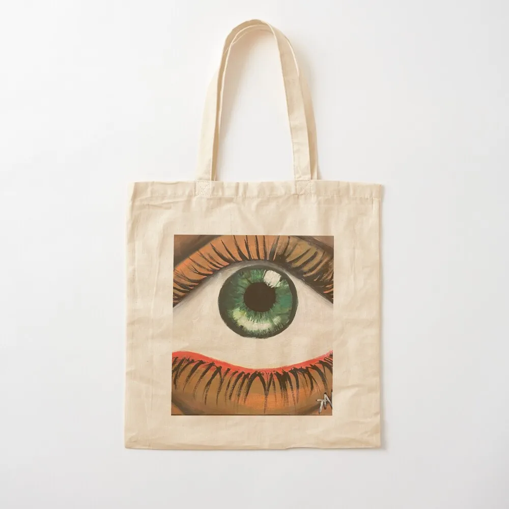 Green Eye Tote Bag Woman shopper bag Custom bag custom bags