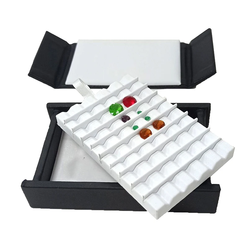 Wholesale Jewelry Gem Display Box Case Loose Diamond Storage Tool Coin Jar Show Tray Gem Pot Gemstone Organizer Holder Container