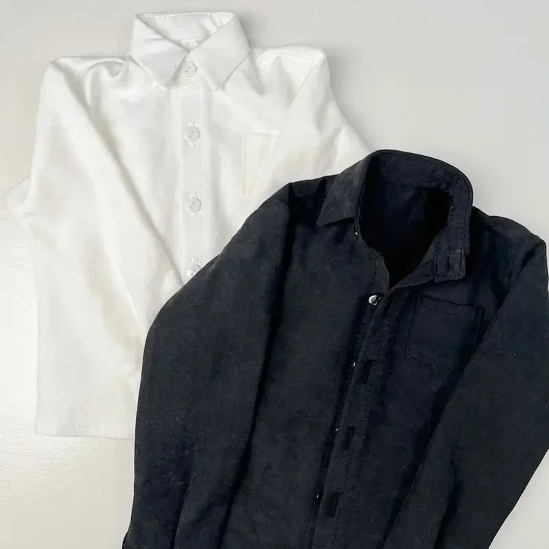 

1/4 1/3 Doll's Clothes for 45/60/68/73/75cm Male Bjd Doll Black or White Versatile Shirt Diy Girl Toys Dress Up Doll Accessories