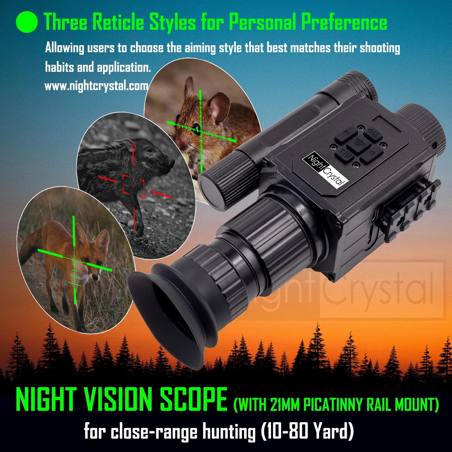 Megaorei NK008 Plus Digital Ni - đánh giá và giá Night Vision Scope 4X Digital