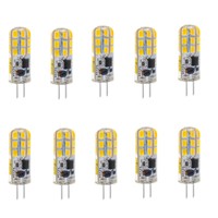 10x G4 Bulb 12V 220V 5W 10W 12W 15W G4 led Bulbs Light Globe Lot JC Bi-Pin LED Lamp Warm White Replace Halogen Light Chandelier