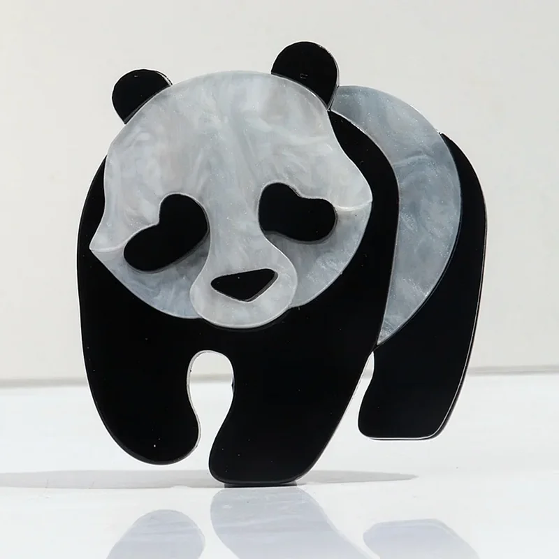 

Trendy Lovely Big Panda Acrylic Brooch Pins for Women Minimalist Cute Animals Large Brooch Badges Bag Decorations Gifts