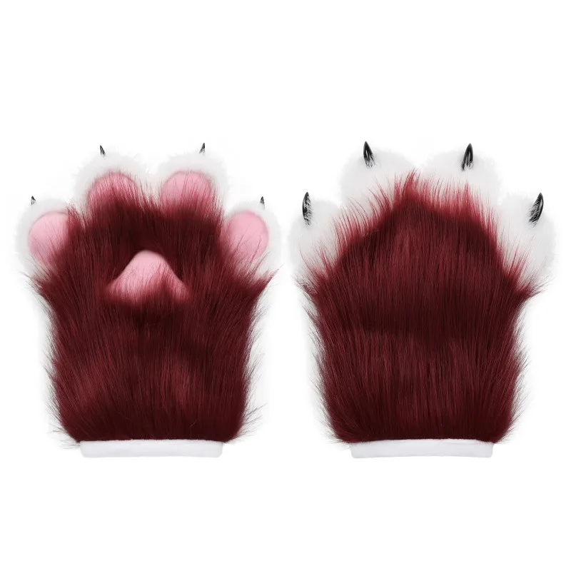

Furry Animal Claws Nails Gloves Anime Cos Costumes Accessories for Halloween Prom Cosplay Props Accessories Kig Props Gloves