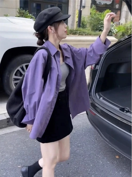 

Весна 2026: Женская легкая солнцезащитная верхняя одежда с длинными рукавами в корейском стиле, модная свободная модель для ранней весны