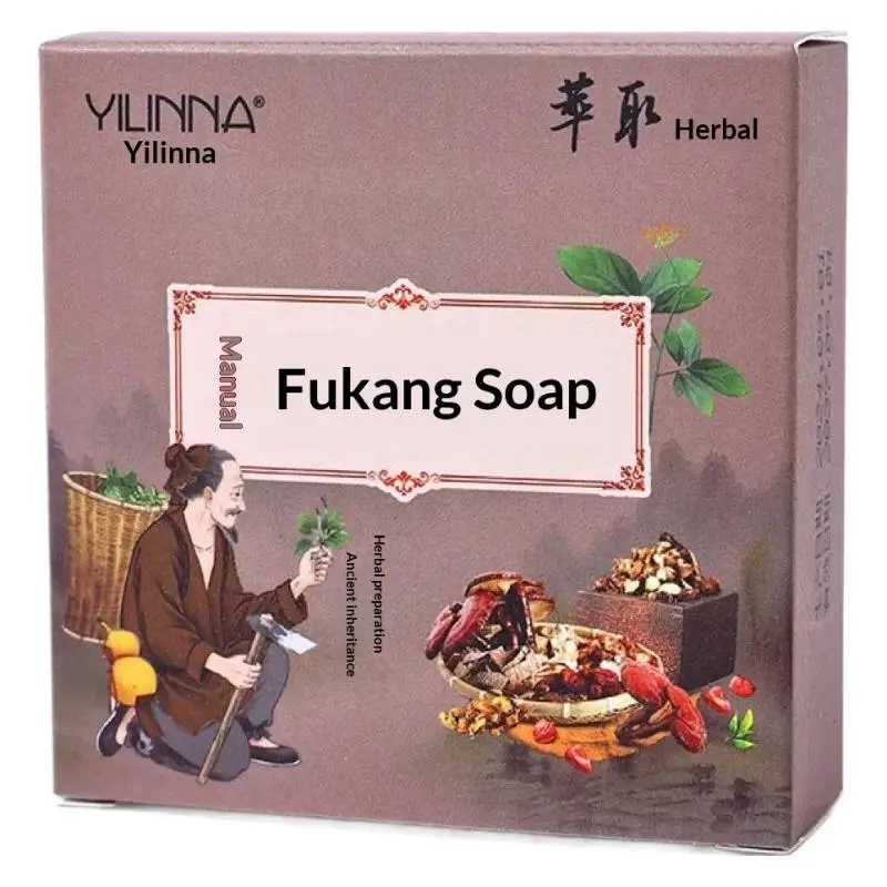2-in-1 Herbal Handmade Soap Whitening Deep Cleansing Bar for Face Body Bath Time Saving for Busy People Morning Night Skincare