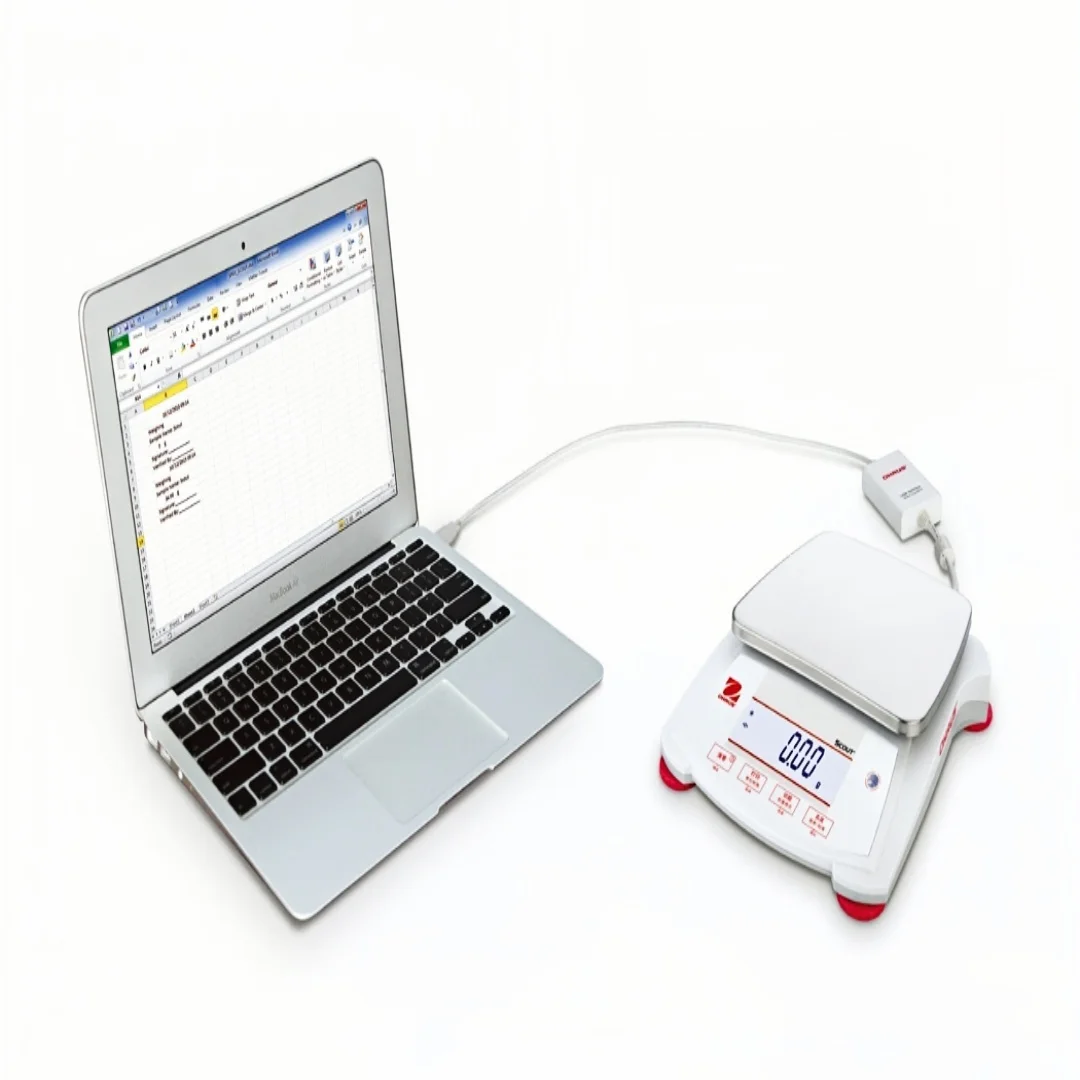 Balança analítica portátil OHAUS STX622ZH – 620g/0,1g |   Uso em laboratório e campo O painel está em chinês