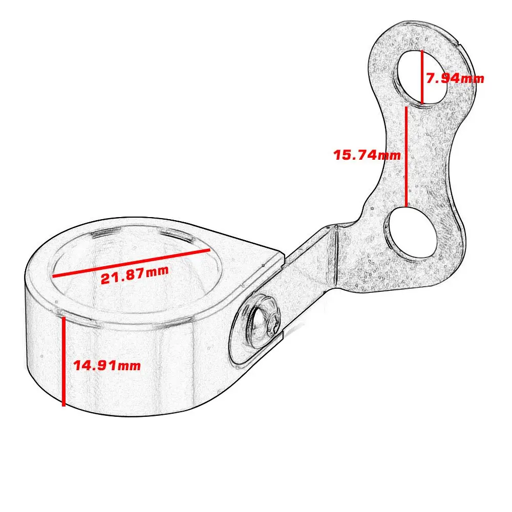 Réinitialisation de fil de guide de tuyau pour Honda XR400R, ligne de tuyau de frein avant, guide astronomique, XR600R, XR250R, CRM250AR, XR400,