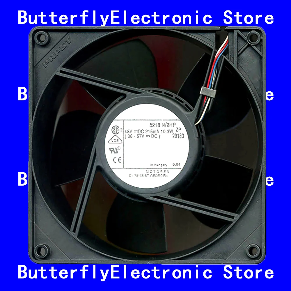 

НОВЫЙ ОРИГИНАЛЬНЫЙ ВЕНТИЛЯТОР 5218N/2HP 5218 N/2 HP 48 В постоянного тока 215 мА 10,3 Вт 12738 127*127*38 мм