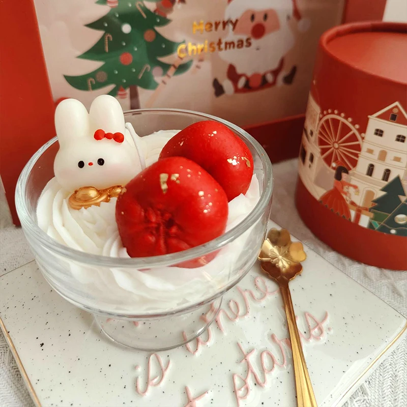 Fortune Rabbit Candy Sticks Ice Cream Cup Cute Creative Soy Wax Fragrance Souvenir Gift