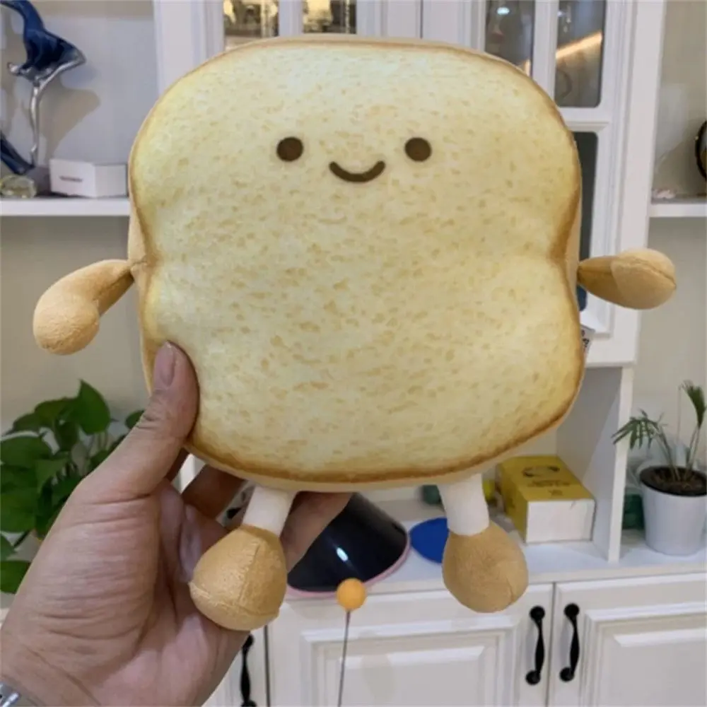 Stuffed Toys Christmas Gift Home Decor Bedroom Decoration Toast Bread  Peluche Doll Stuffed Plushie Bread Slice Pillow