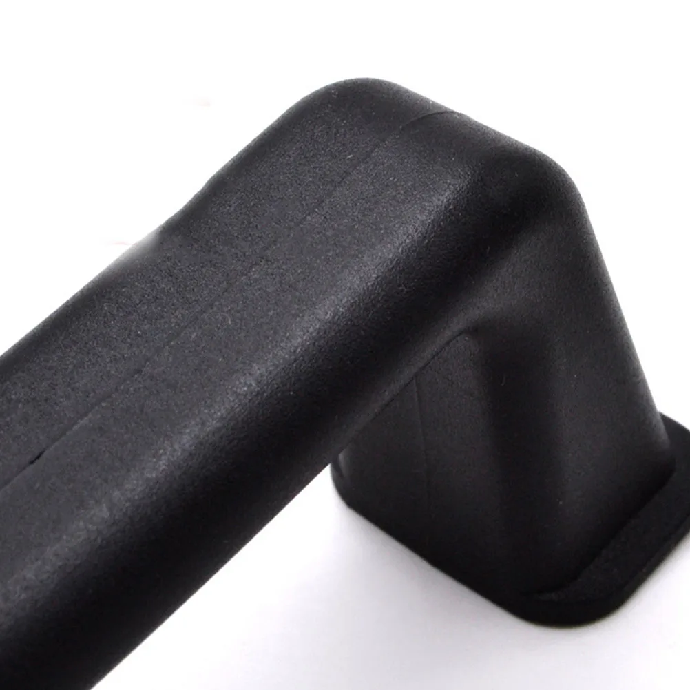 

Black Plastic Concealed Handle For Bathroom Grab Bar Sturdy Mounting Bracket Easy Install Chassis Cabinet Box Support Hardware