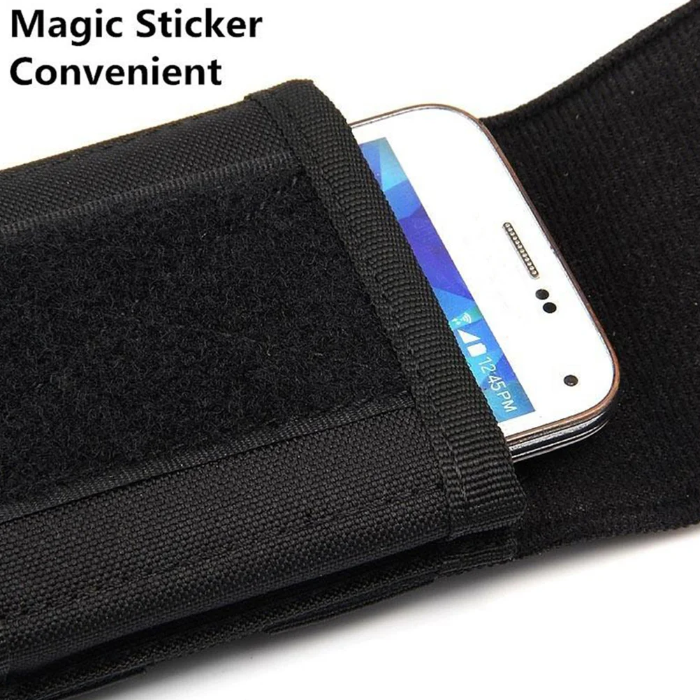 2 قطعة حزام الخصر في الهواء الطلق الحقيبة السوداء المدمجة خفيفة الوزن الجري المشي لمسافات طويلة ركوب الدراجات إغلاق على ظهره #1