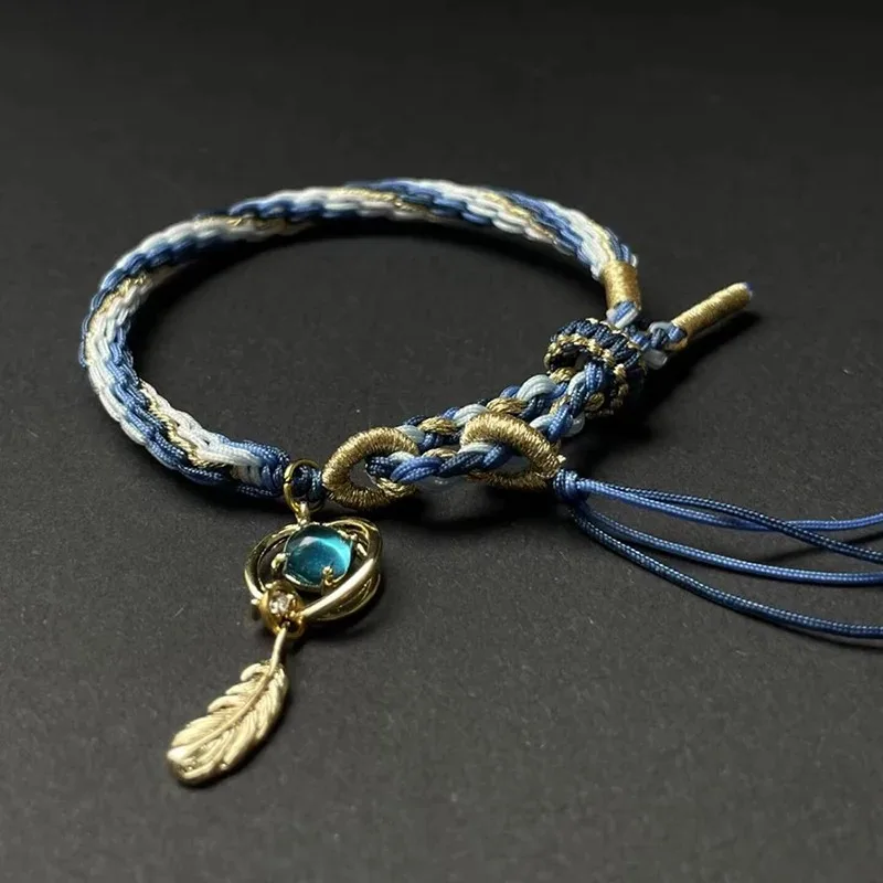 Game Genshin Impact Wanderer Scaramouche Cosplay Balladeer Bracelet Unisex Rope Chain Bracelets Jewelry Accessories