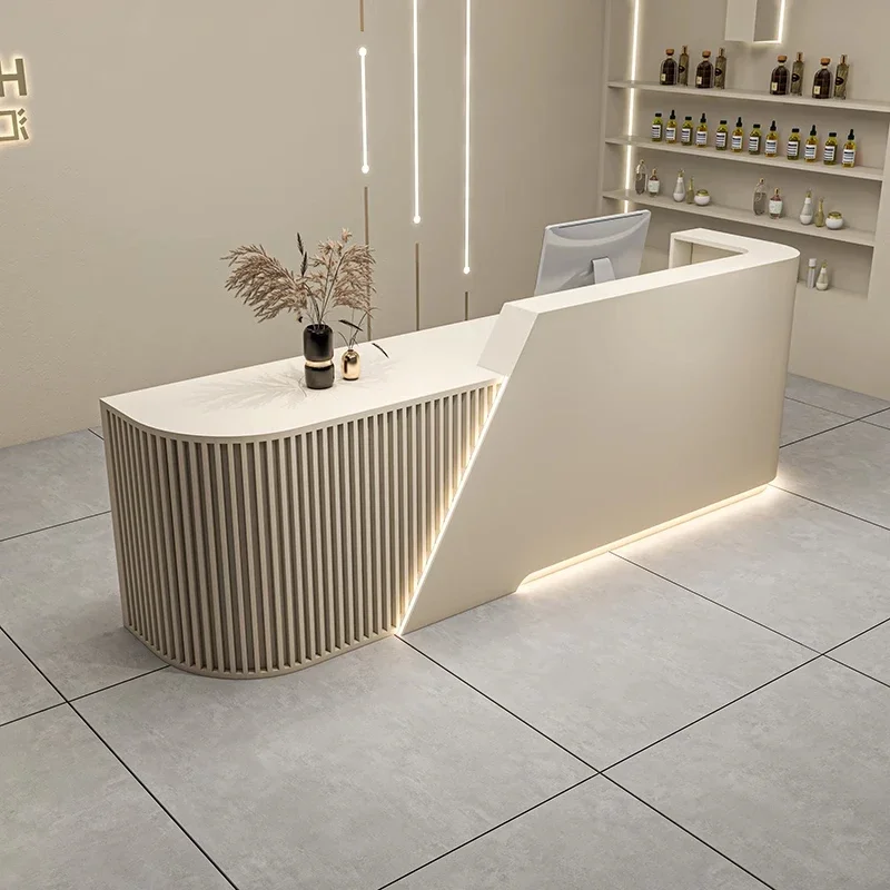 

Beauty Salon Reception Desks Counter Bar Front Lectern L- Shape