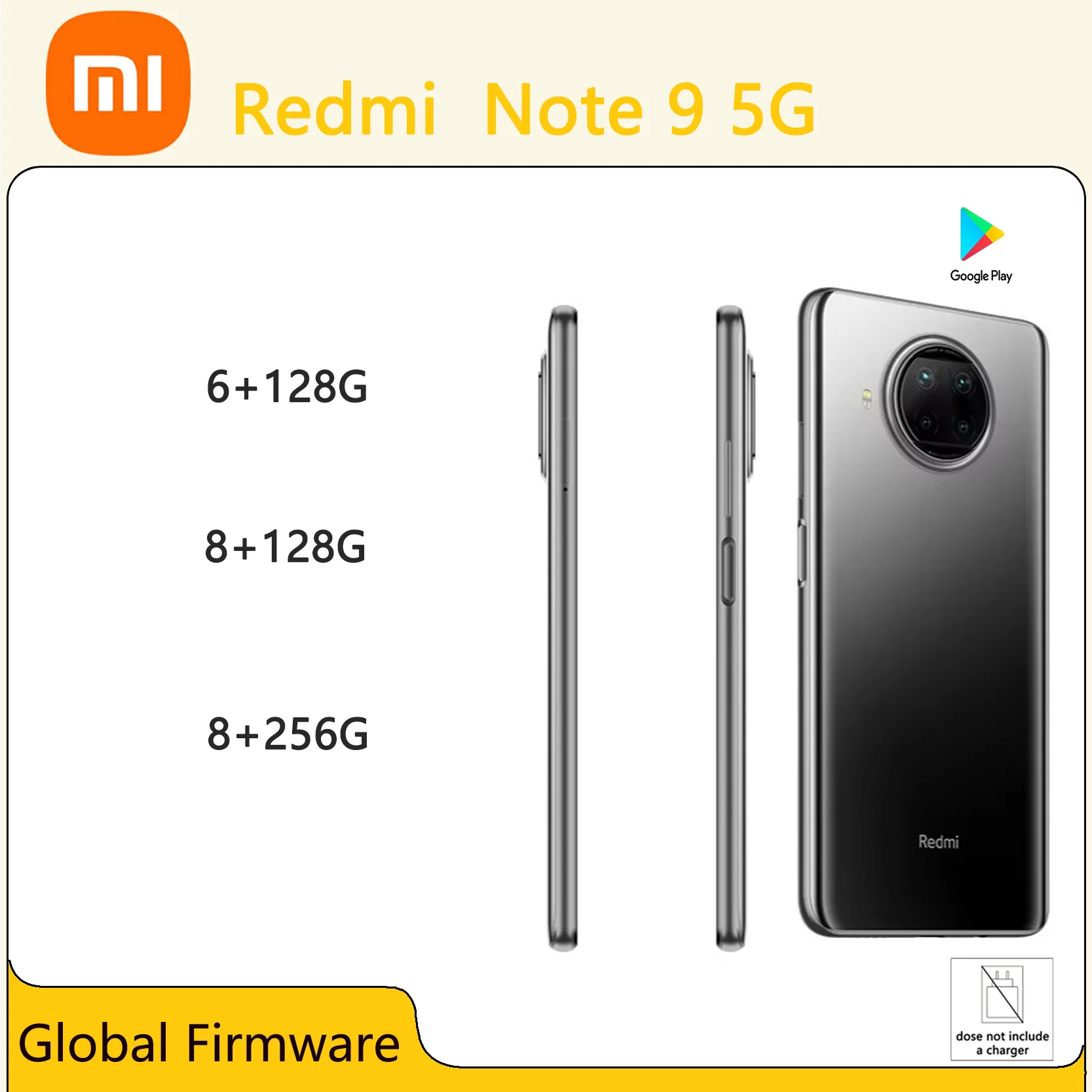 Смартфон Xiaomi Redmi Note 9 Pro 5G Snapdragon 750 Core 108MP Quad Camera 4820 мАч Мобильный телефон Используемый телефон без зарядного устройства