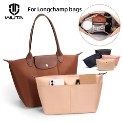 2024 Bag Organizer Insert For Longchamp Tote Bags Handbag S/M/L,Luxury Nylon Purse Organizer Zipper Inner Bag Accessories Shaper