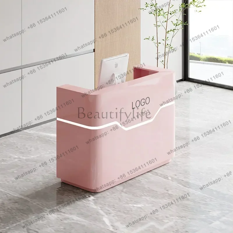 PG Luxury Industrial Reception Desk Practical Functional Reception Counter Classic Minimalist Rezeptionstheke Office Furniture