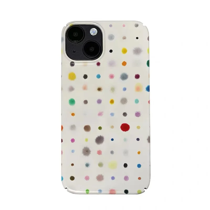

Colorful Polka Dot Art Phone Case for IPHONE 17 Air 16E 15 PROMAX 14 Plus 13 12 MINI 11 PRO 16Plus XR XS MAX Acrylic Phone Cover