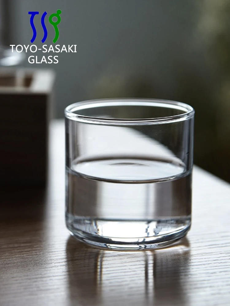 Tosaka Glass Cup Japanese Style round Sherry Cup Home Use White Wine Cup 100ml Burnt Wine Cup Clear Glass Beverage Cup