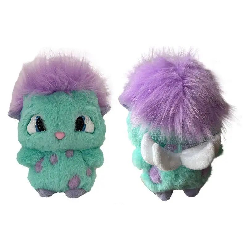 Bibble 25cm Plush Toys Cute Soft Stuffed Anime Fluffy Green Purple Plush Doll Home Room Decoration Bedroom Decor Gift For Adult