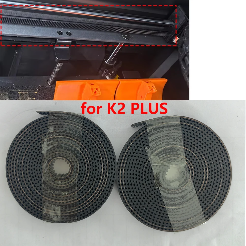 

1 Set 3D Printer X & Y Axis Synchronous Timing Belt for Creality K2 PLUS Replacement X Y Axis Width Belt Accessories