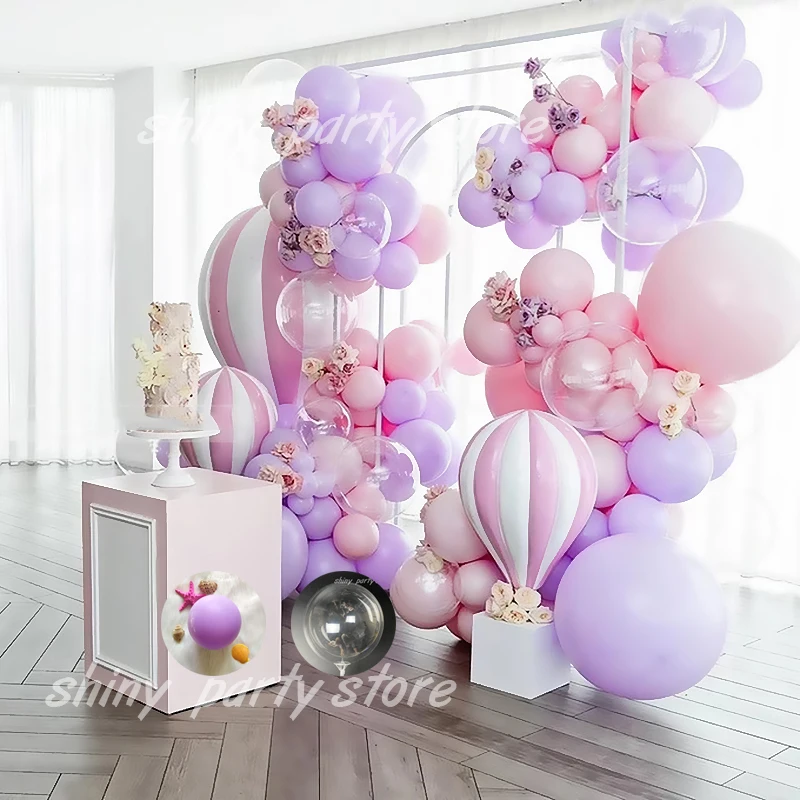 

Purple Macaron Balloon Garland Arch Kit Birthday Party Decor Kids Baby Shower Girl Latex Ballon Chain Wedding Party Supplies