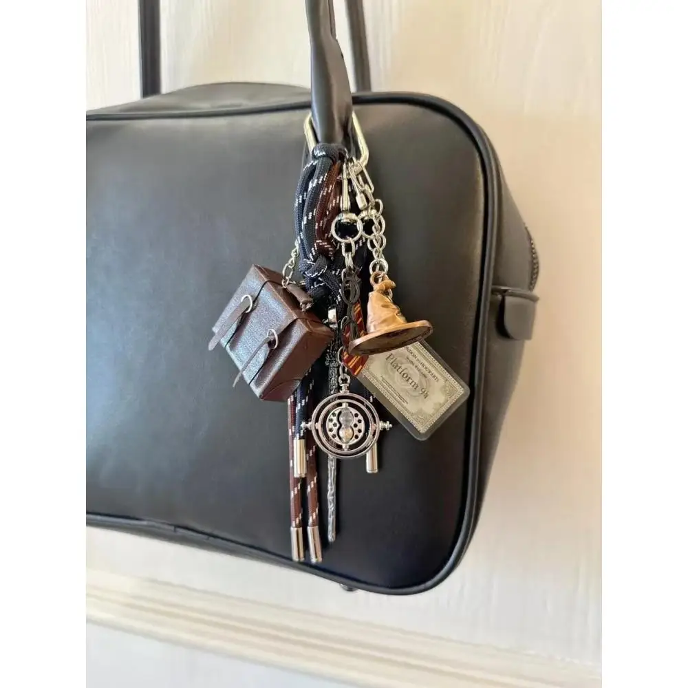 Magic Movie Peripheral Keychain Pendant Handmade Macrame Phone Charm Bag Decoration Keyring Unique