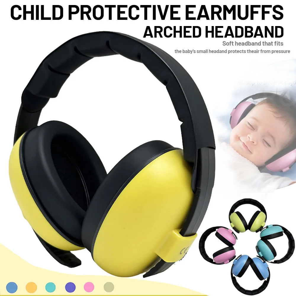 Protección auditiva para bebés, auriculares con cancelación de ruido, diseño Convertible 2 en 1, orejeras con reducción de ruido para bebés, mejoran el sueño