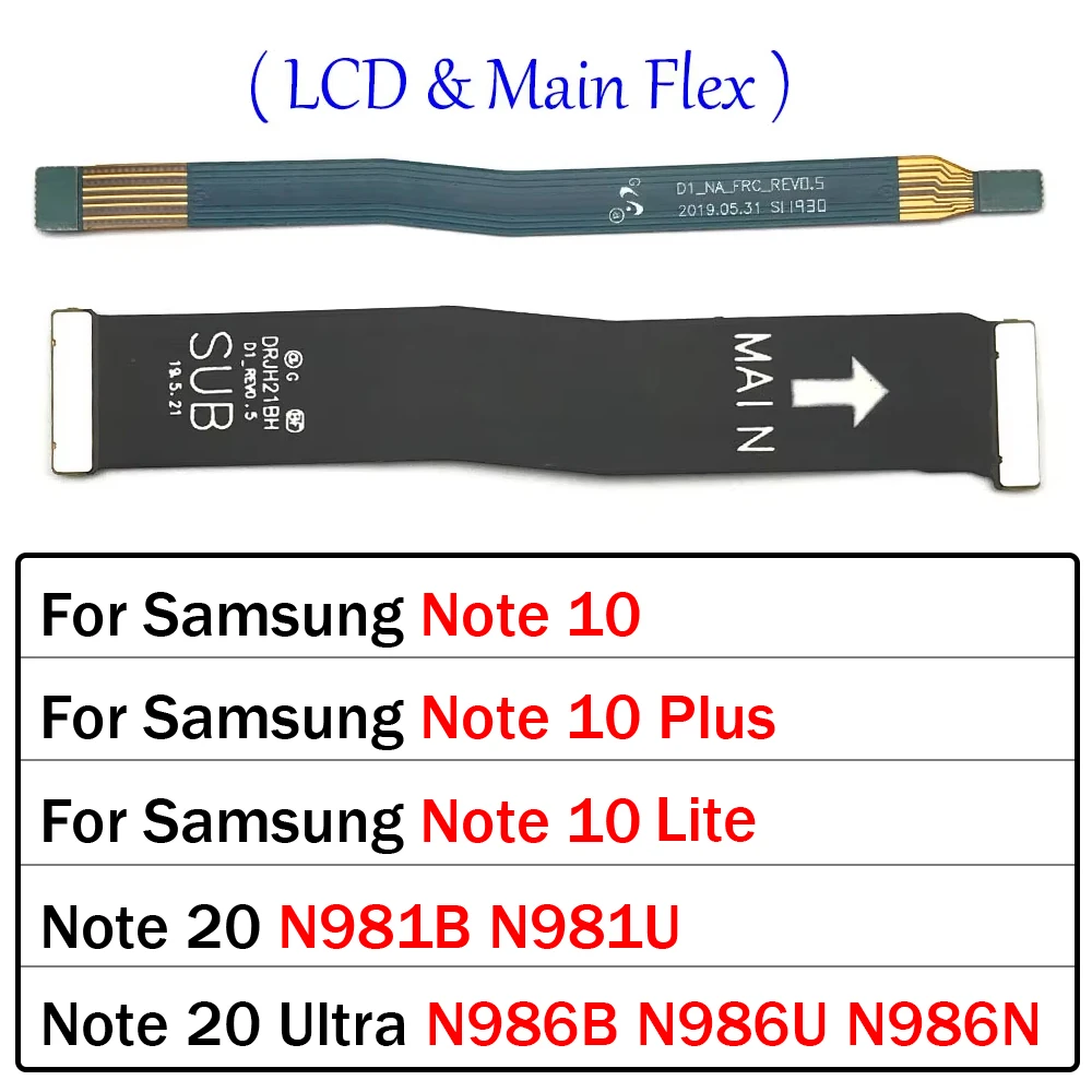 Wi-Fi Signal Antenna LCD Main Board Connector Motherboard Flex Cable For Samsung Note 10 20 Plus Lite Ultra 4G