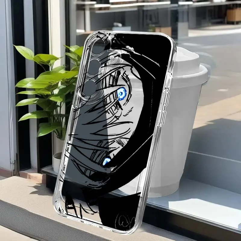 

Luxury Gojo Jujutsu Kaisen Art For Samsung Note 20 Ultra A57 A56 A50 A36 A34 A33 A26 A24 A23 A16 A06 5G Transparent Phone Case