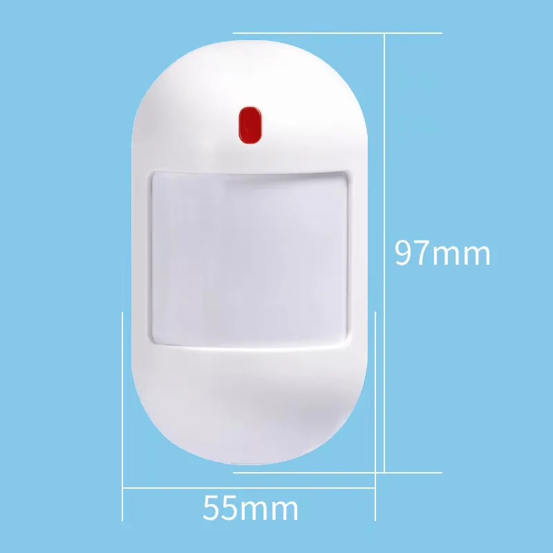 Rilevatore di movimento PIR wireless immune agli animali domestici 433 Mhz per sensore di movimento del sistema di allarme di sicurezza domestica