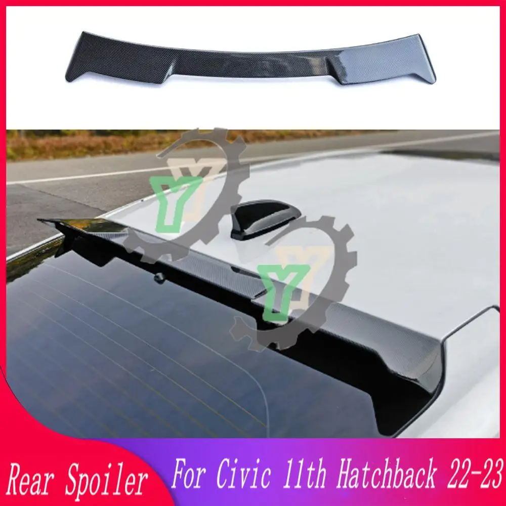 

22 23 Car Accessories Rear Window Roof Wing Spoiler Wing Refit Trim For Honda Civic 11th Gen FE1 FK Hatchback 2022 2023