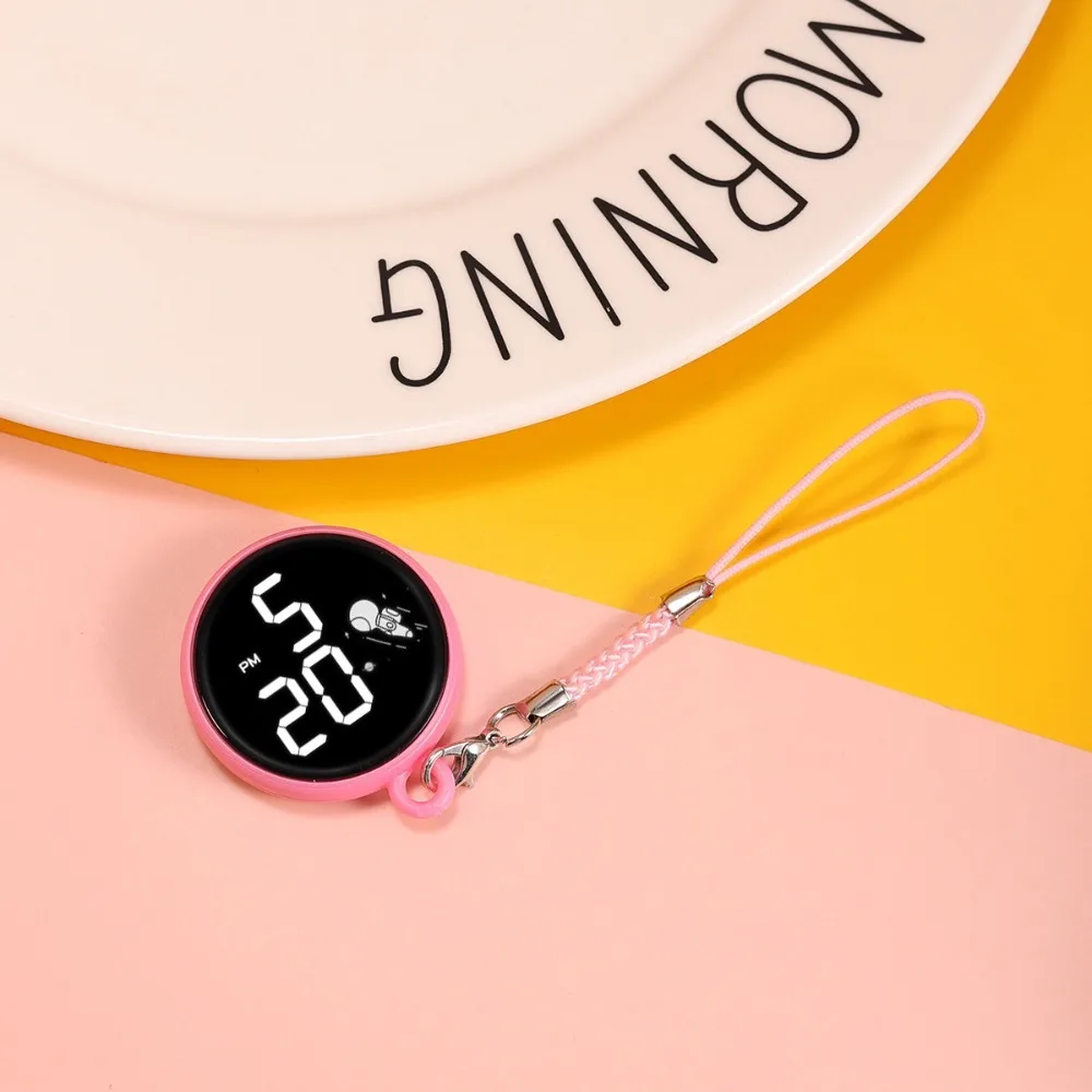 

Портативные сенсорные часы для студентов, светодиодные цифровые водонепроницаемые карманные часы, многофункциональные часы-брелоки для студентов