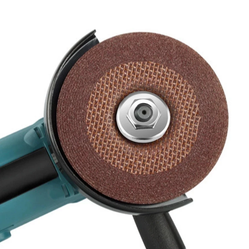 M10 Angle Grinder Hexagon Flange Nut Quick Release Locking Set Tool For 100 125 Type Thread Inner Outer Flange