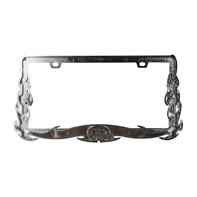 Animal Chain Skeleton Shape Personalized Creative ABS License Plate Frame American Standard Vehicle Plate Holder