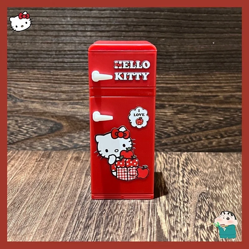 

Miniature Dollhouse Kitchen Refrigerator Toy Model Display Piece Simulation Red Kt Playhouse Toy Collectible Miniatures Sanrio