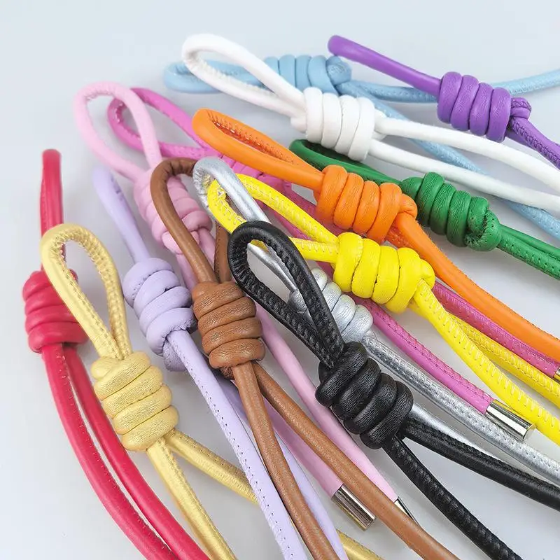 1 Stück Kreativer Vielseitiger Taschenanhänger DIY Handgefertigte Kette Hängende Dekorationsaccessoires ﻿ Hochwertiger gewebter PU-Leder-Seil-Schlüsselanhänger – Detail 3