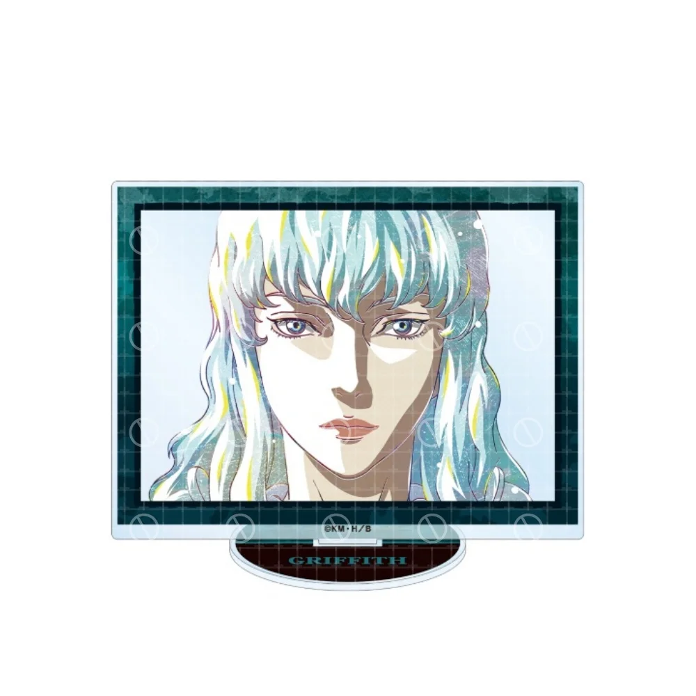 Anime Berserk Acrylic Stand Photo Frame Shaped Desktop Ornament Guts Casca Griffith Manga Merchandise Collectible Gift key chain view 3