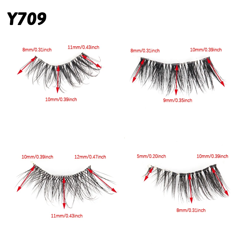 Halbe Wimpern 5/10/Paare natürliche Faux Nerz Wimpern Katze Wimpern wispy flauschige Wimpern verlängerung Make-up Manga falsche Wimpern