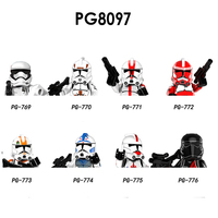 PG8097 Building Blocks 8pcs/set Clone soldier PG769 PG770 Brick PG771 PG772 PG773 Figure PG774 PG775 PG776 mini Assembly Toys