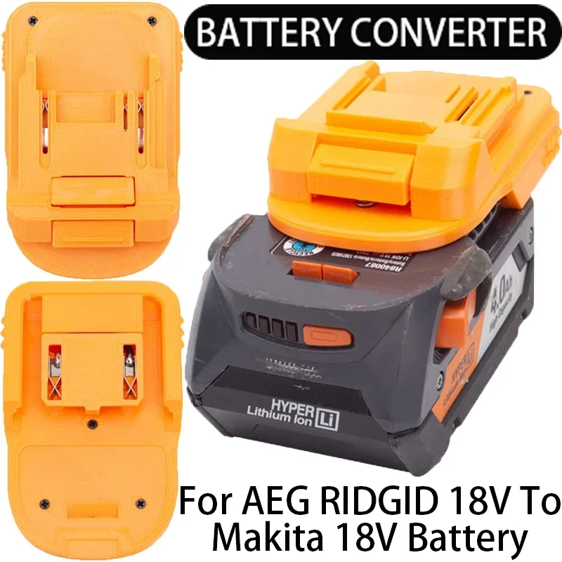 

Adapter for AEG RIDGID 18V to Milwaukee/Makita 18/20V Li-ion Battery Converter Portable Battery Adapter Power Tool Accessories