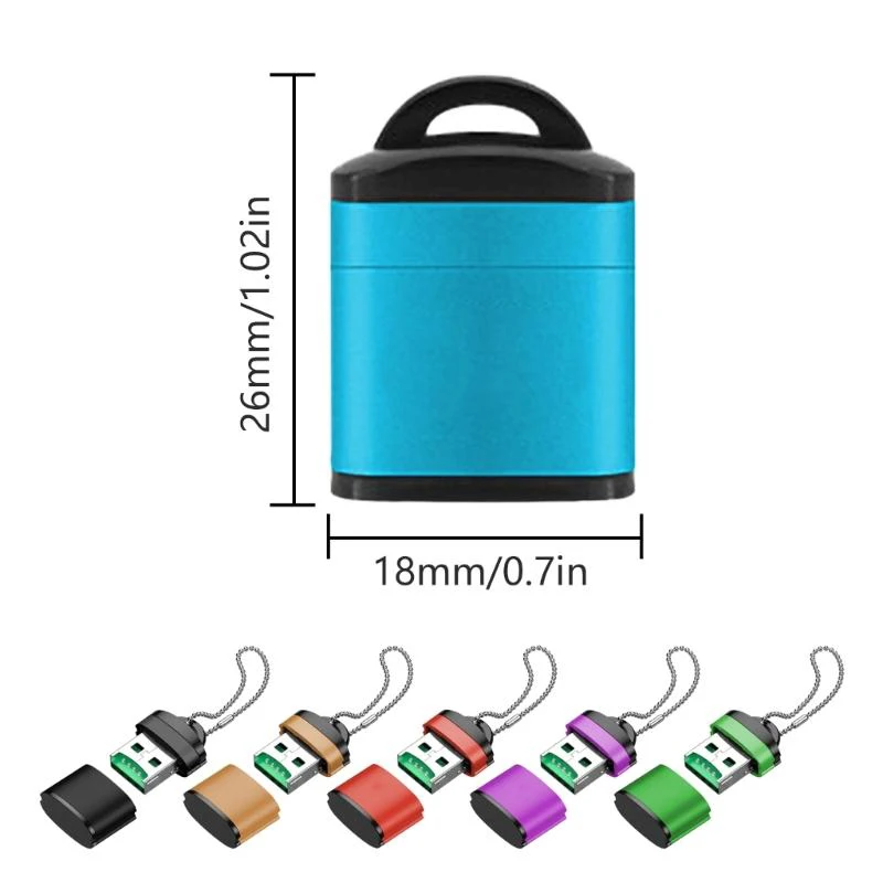 Mini High Speed USB 2.0 Kartenleser TF Micro SD Speicherkartenadapter für PC Computer Laptops Notebook Auto Micro SD/TF Kartenleser