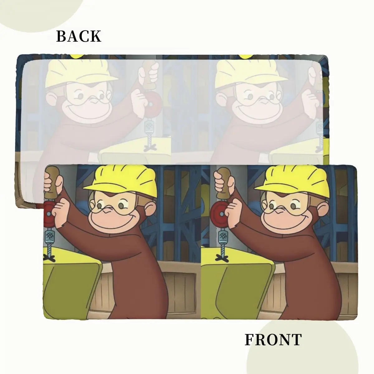 Anime Curious George Monkey Customized Rectangular Tablecloth Oilproof Table Cover for Festival Party Decorations Table Cloth