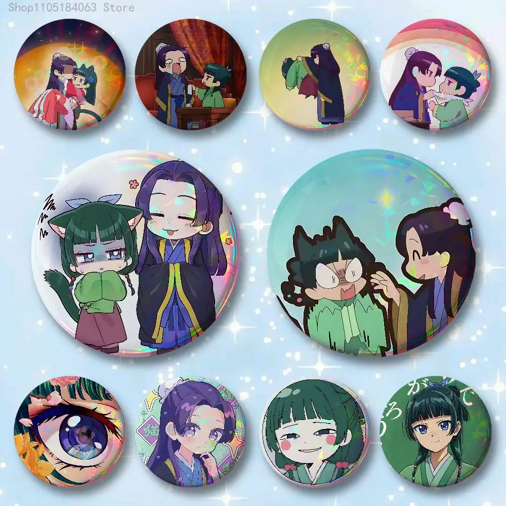 

Maomao The A-Apothecary Diaries Badges 25 32 44 58 75 mm Round Cosplay Pin Bag Decor Fans Collect Friends Gifts Brooch Souvenir