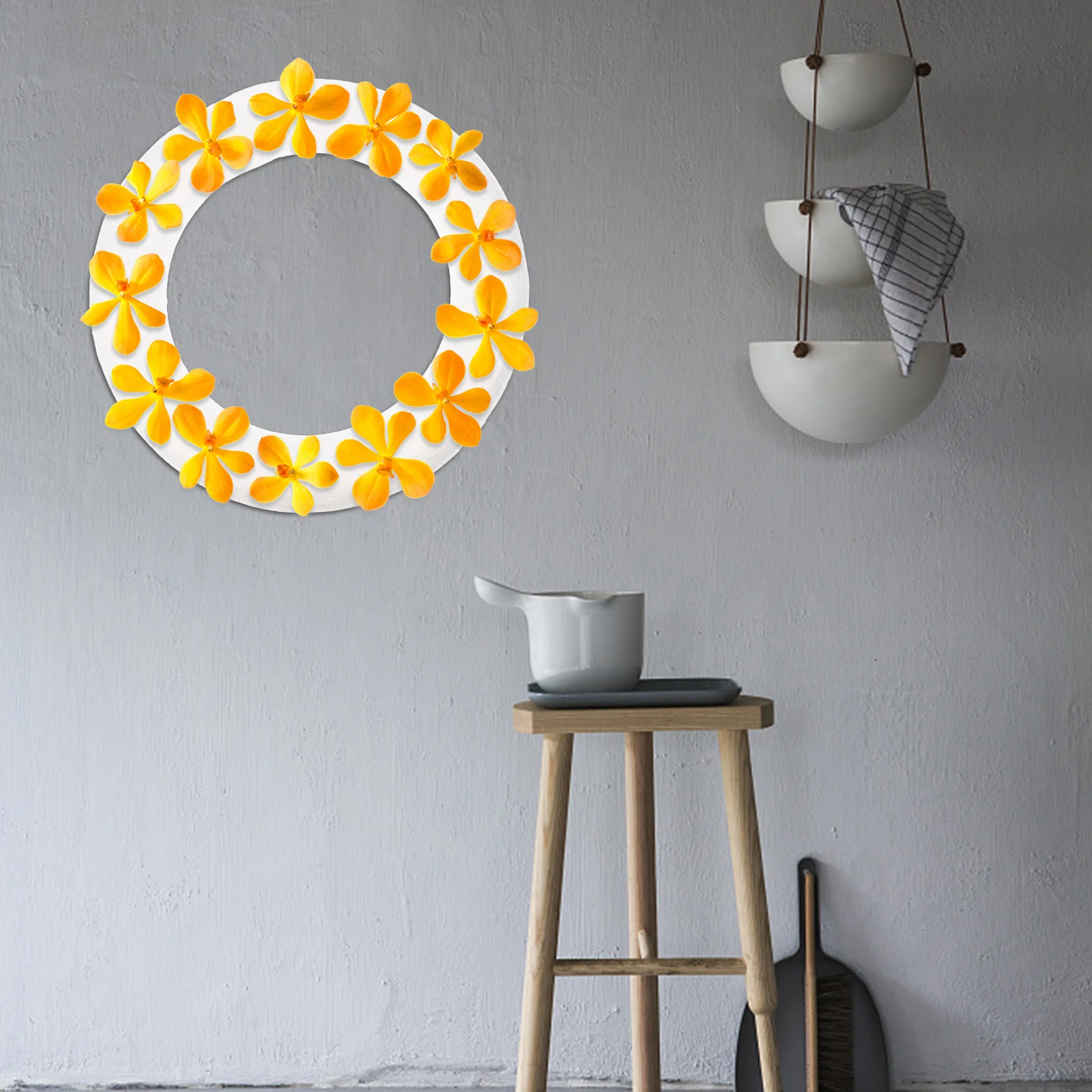 

8Pcs DIY Wreath Foam Circle Creative Round Craft Rings for Party Wedding Decoration DIY Accessory Foam Ring Ring Adornments