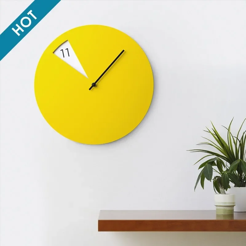 

Скандинавские современные настенные часы для гостиной, минималистичный дизайн, модные часы, украшение для дома, круглые часы, простые бесшумные настенные часы
