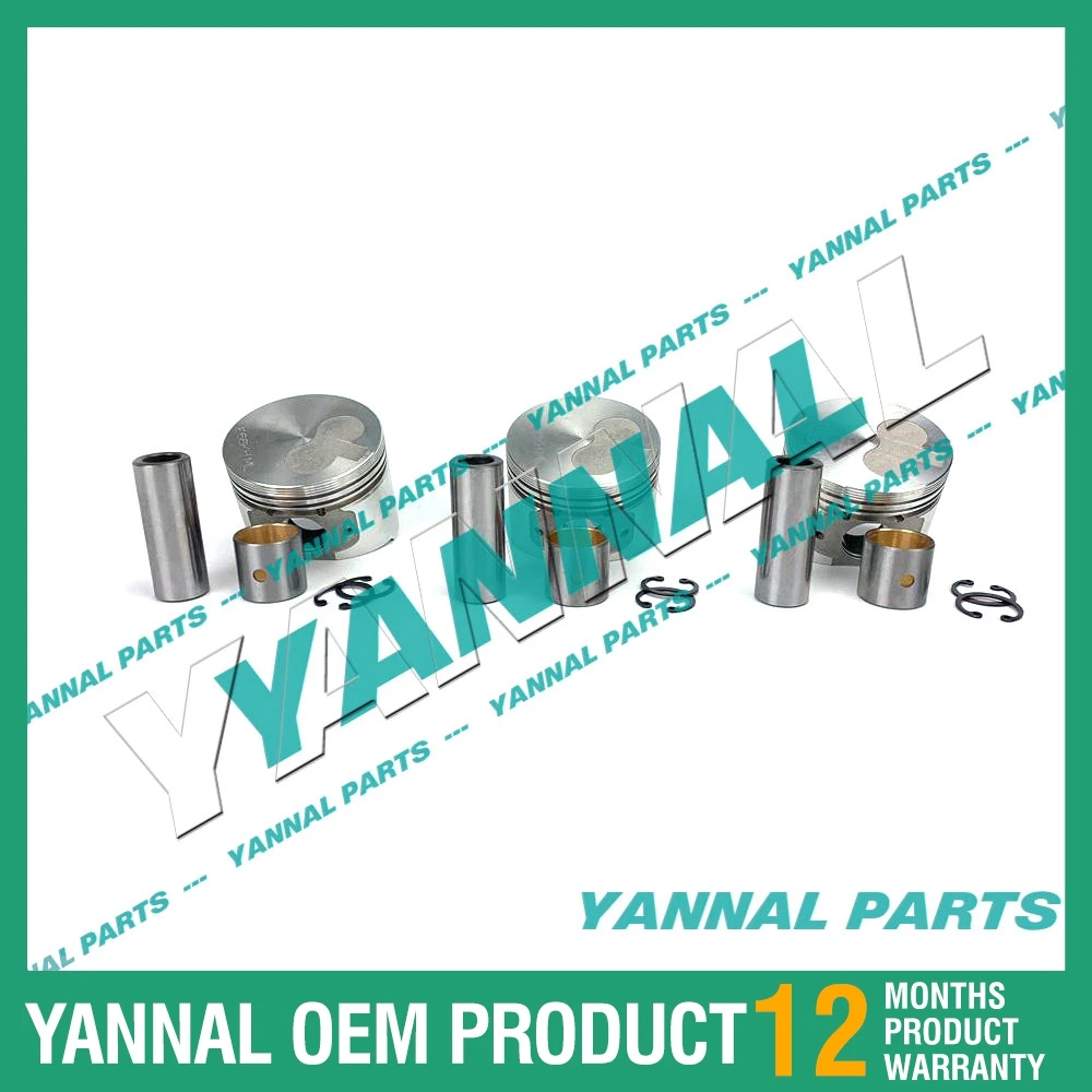 Piston + Ring Kit Set STD for Yanmar 3TNV66