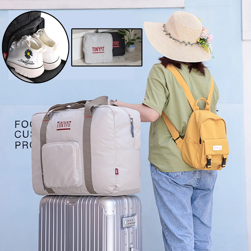 New Portable Large Capacity Folding Storage Bag for Short Distance Business Travel Waterproof Luggage Bag Travel Bag