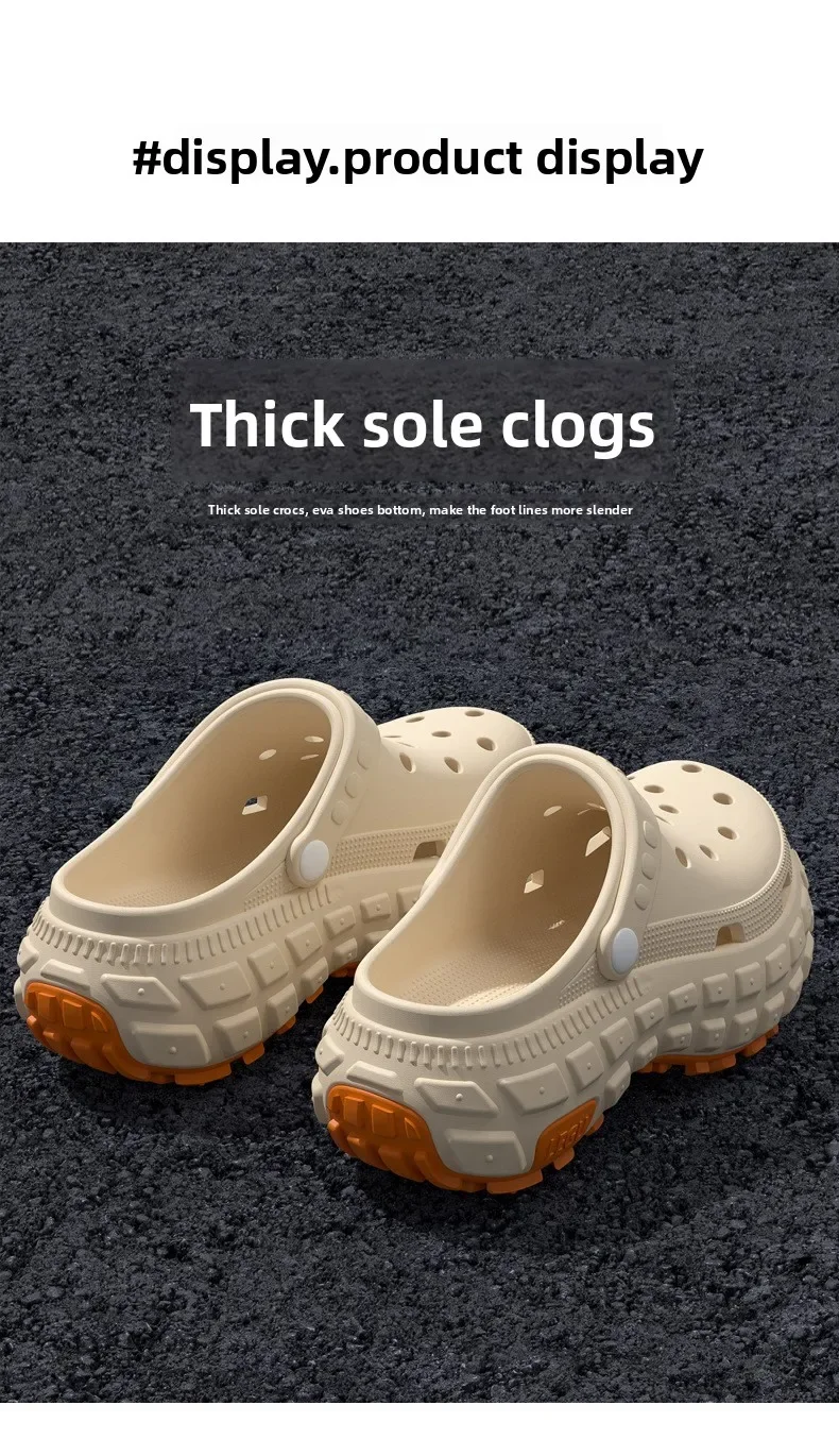 Atmungsaktive, rutschfeste Herren-Lochschuhe für den Sommer, neu, geruchsneutral, rutschfest, strapazierfähig, für Angeln und Strand geeignet. – Detail 9