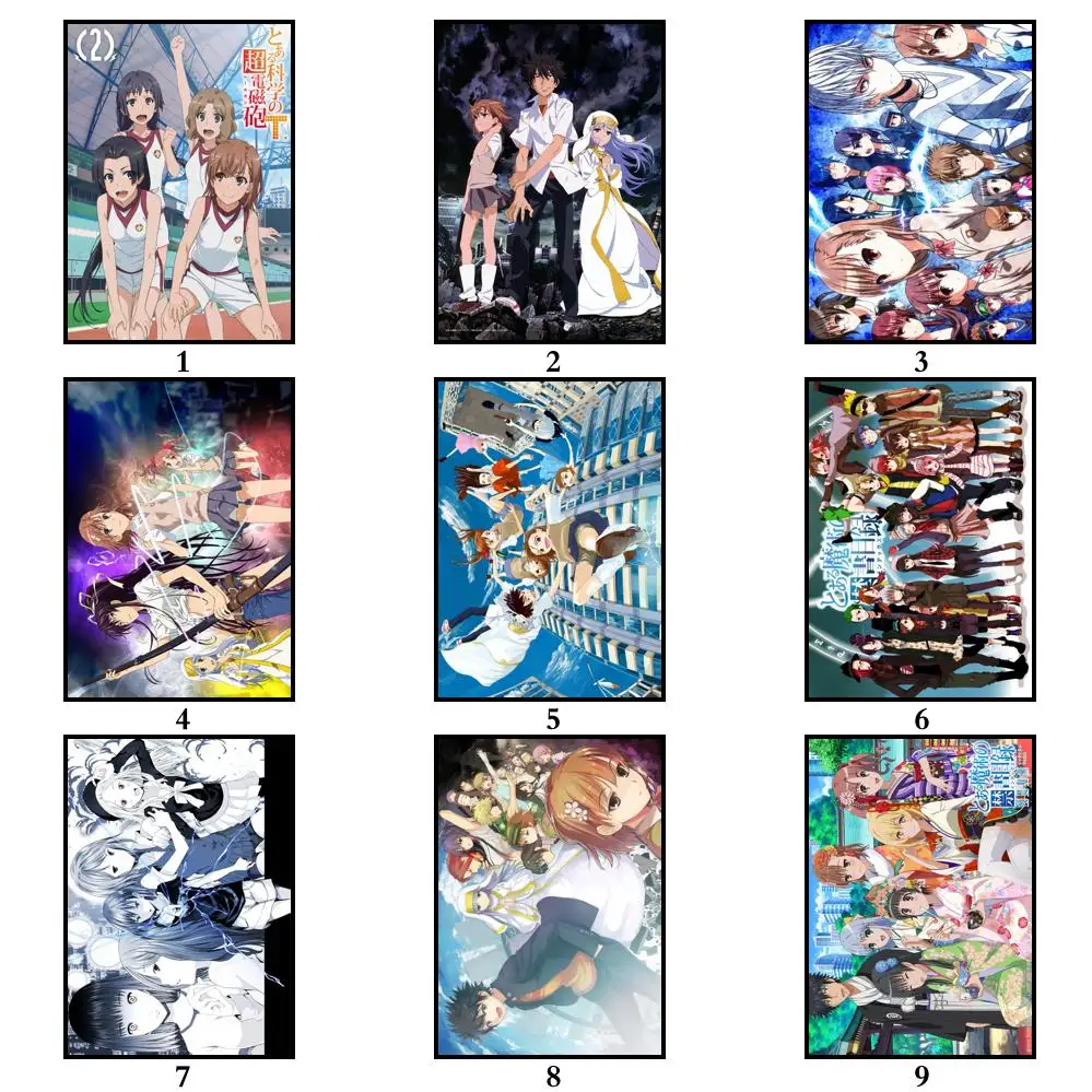 27Style Choose A Certain Scientific Railgun Print Art Canvas Poster For Living Room Decoration Home Wall Picture